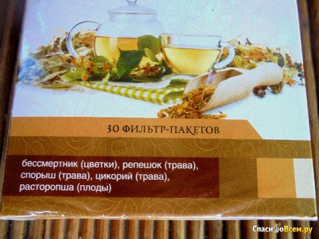 Чайный напиток Фитокод "О самом главном" №15 травы для печени