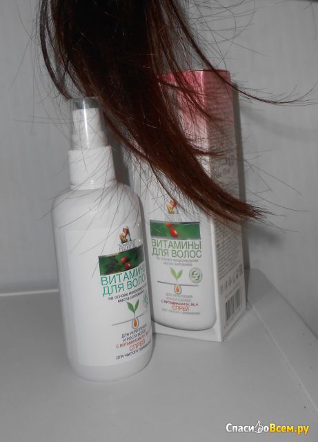 Спрей "Витамины для волос" Домашние рецепты для укрепления и роста волос с витаминами B1, B6, H