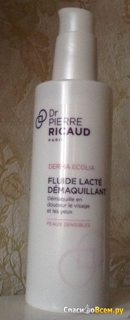 Очищающее молочко для чувствительной кожи лица и контура глаз Dr Pierre Ricaud Derma Ecolia