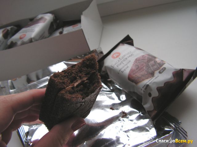 Бисквитное пирожное «Дикси» с шоколадным вкусом