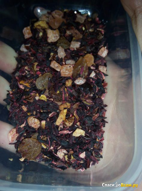 Чай чёрный Nadin "Нахальный фрукт" с ароматом клубники и малины