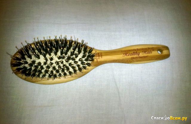 Щётка для волос "Olivia Garden" Healthy Hair Oval Combo Eco-Friendly Bamboo Brush HH-p6