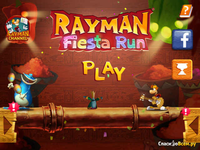 Игра "Rayman Fiesta Run" для iPad