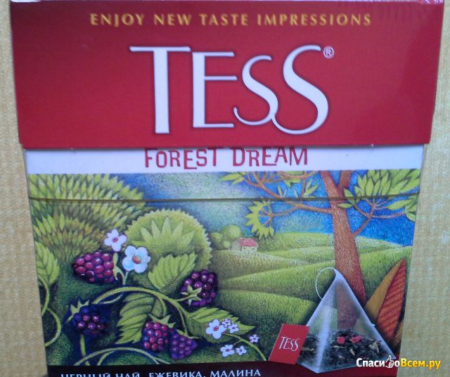 Чай черный "Tess" Forest Dream ежевика и малина