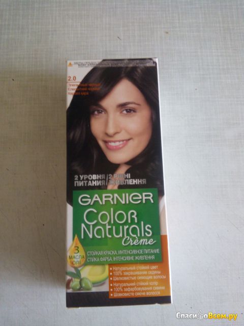 Краска для волос Garnier Color Naturals 2.0 элегантный черный