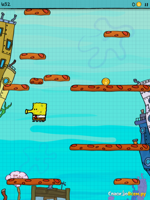 Игра "Doodle Jump SpongeBob SquarePants" для iPad