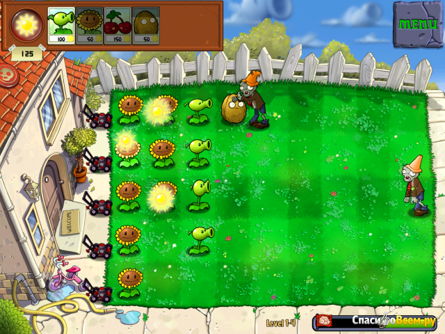 Игра "Plants vs. zombies" для iPad