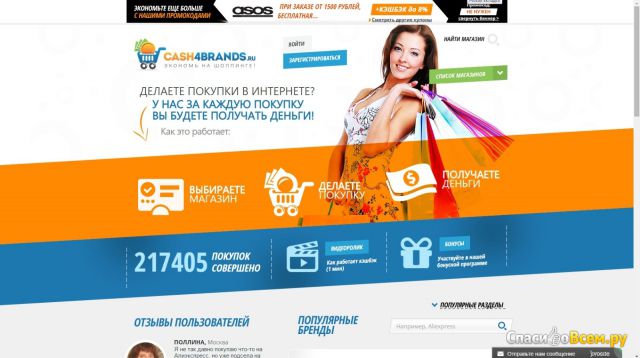 Сайт cash4brands.ru