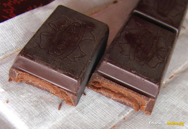 Шоколад горький десертный с начинкой "Трюфельный" Коммунарка Truffles