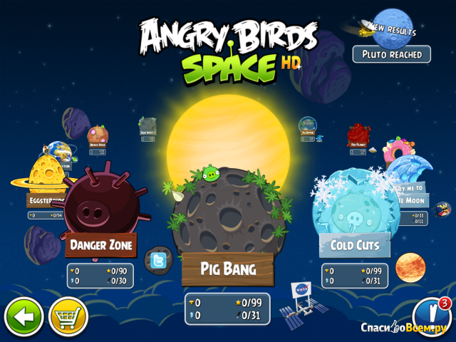 Игра Angry Birds Space HD для iPad
