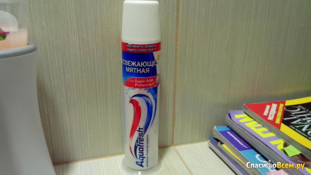 Зубная паста Aquafresh "Формула тройной защиты" освежающе-мятная