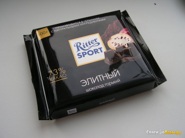 Шоколад горький Ritter Sport элитный 73% какао
