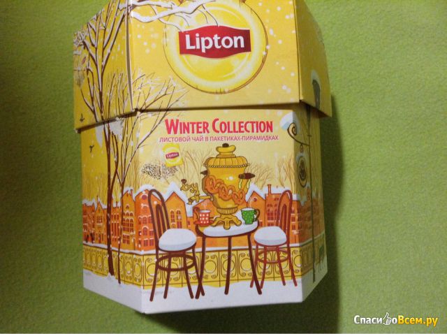 Листовой чай в пакетиках пирамидках Lipton "Winter collectoin"