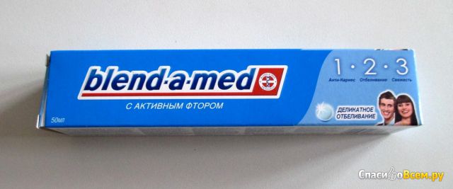 Зубная паста Blend-a med "Деликатное отбеливание" с активным фтором