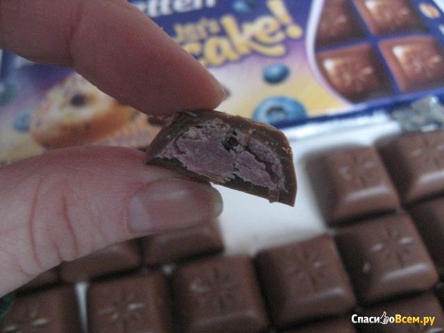 Шоколад молочный Schogetten "Blueberry Muffin"
