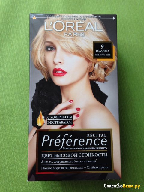 Краска для волос L'Oreal Paris Recital Preference 9 Голливуд