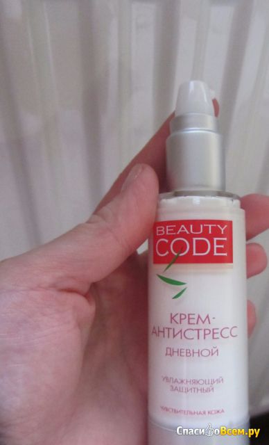 Крем-антистресс дневной увлажняющий защитный "Beauty code" Чувствительная кожа