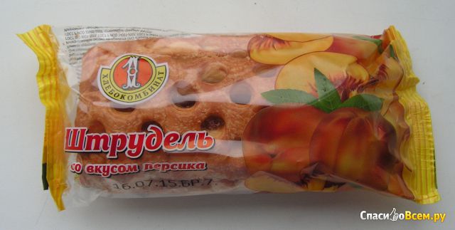 Штрудель «Первый хлебокомбинат» со вкусом персика