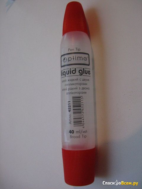 Клей жидкий с двумя аппликаторами Optima Liquid Glue
