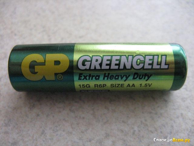 Батарейки GP Greencell Extra Heavy Duty
