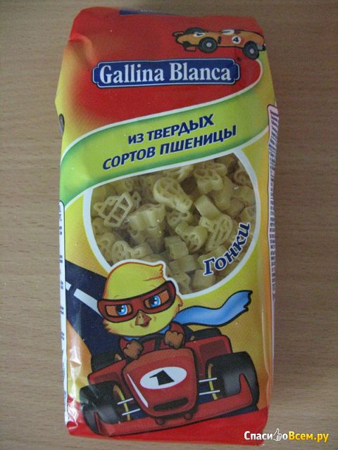Макаронные изделия Gallina Blanca "Гонки" из твердых сортов пшеницы
