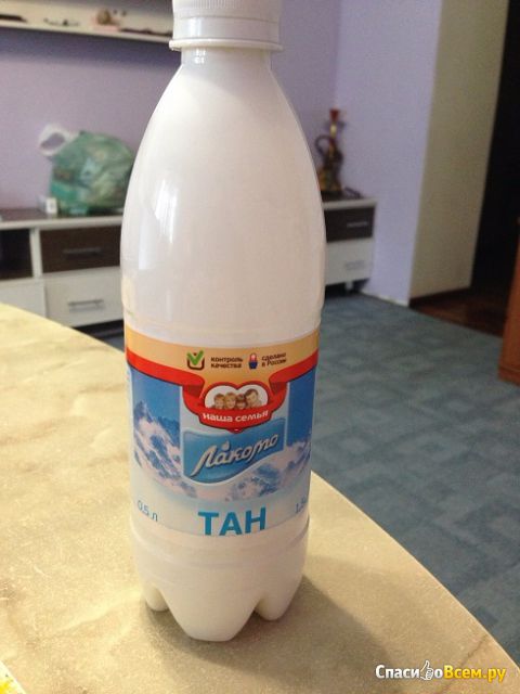 Напиток кисломолочный Тан "Наша семья" Лакомо