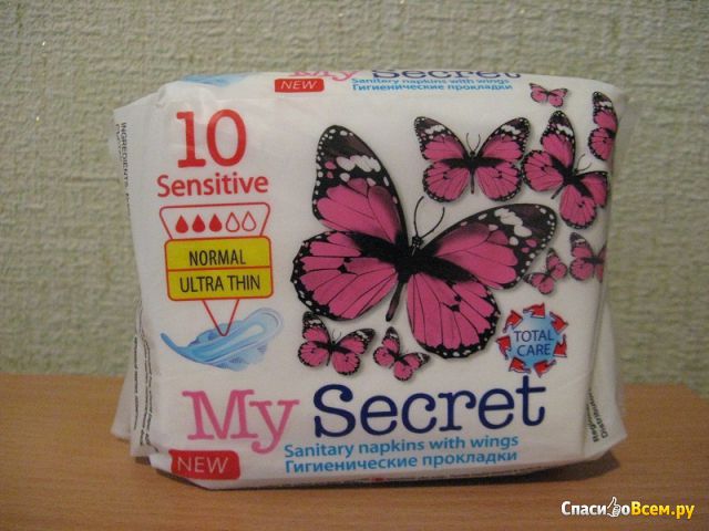 Гигиенические прокладки My Secret Sensitive Normal Ultra Thin