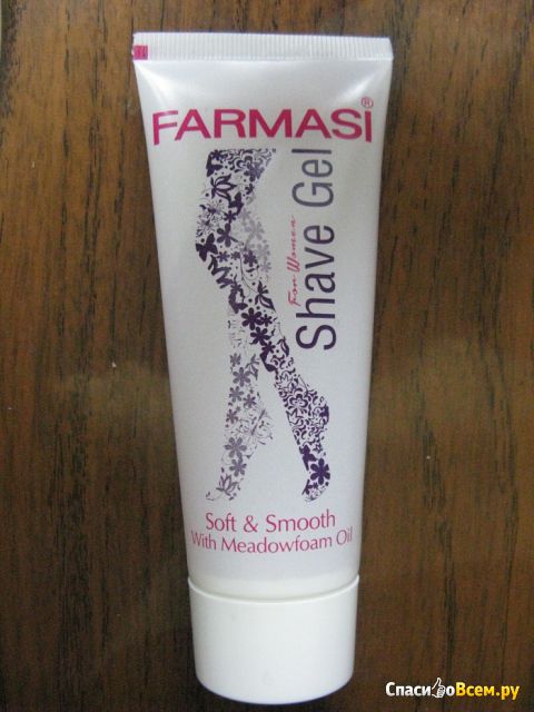 Гель для бритья Farmasi Shave Gel For Women Soft & Smooth With Meadowfoam Oil