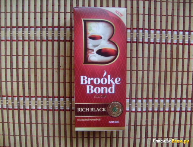 Чай Brooke Bond насыщенный черный в пакетиках