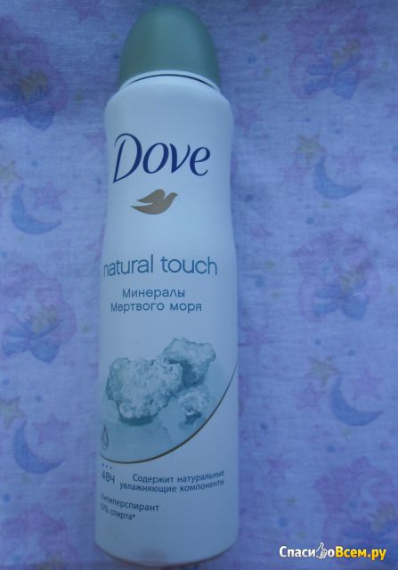 Антиперспирант аэрозоль Dove Natural Touch "Прикосновение природы" минералы мертвого моря