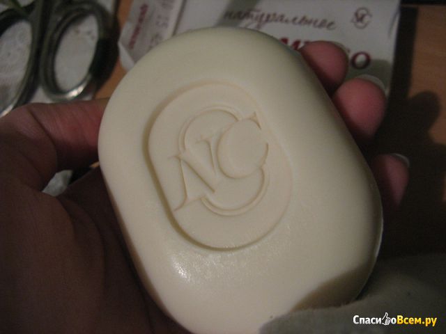 Натуральное крем-мыло туалетное твердое "Невская косметика" с протеинами шелка