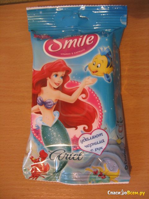Влажные салфетки Smile Принцессы "Ariel"