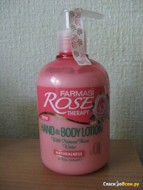 Лосьон для рук и тела Farmasi Rose Therapy Hand & Body Lotion With Natural Rose Water Naturalness