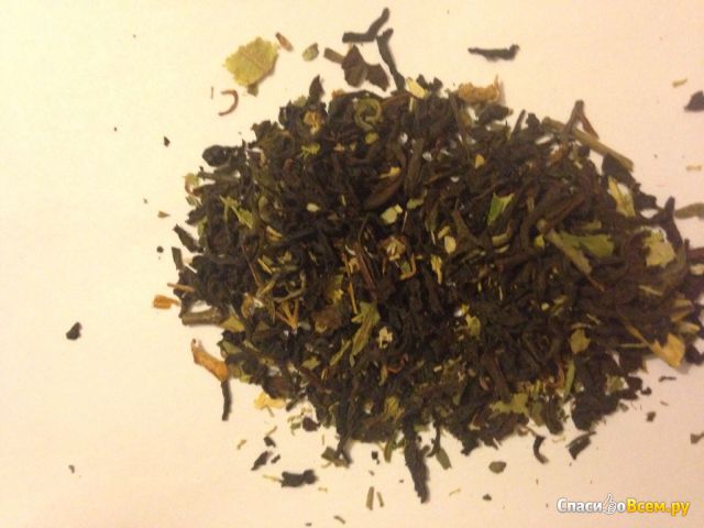 Смесь черного и зеленого чая "Чай для Дачи" развесной "Кофейная Кантата"
