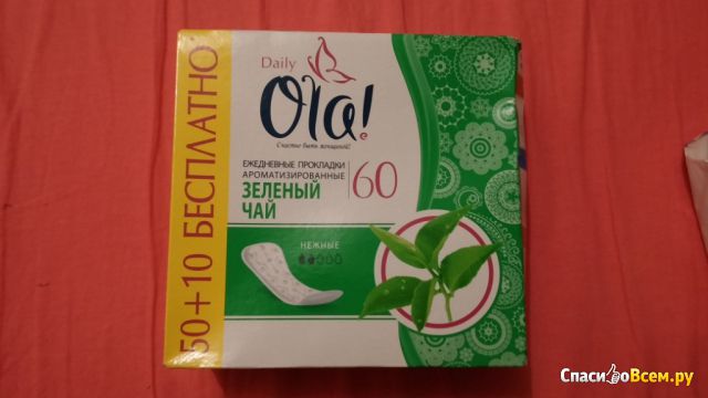 Ежедневные прокладки Ola! "Зеленый чай"