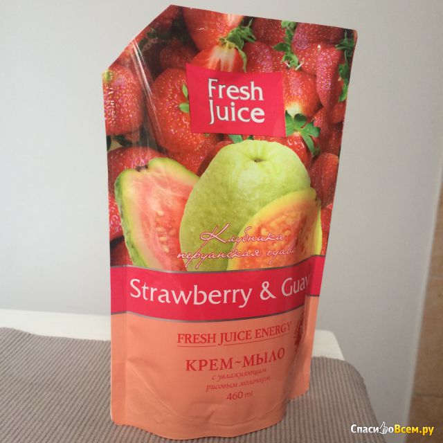 Крем-мыло Fresh Juice "Strawberry & Guava"