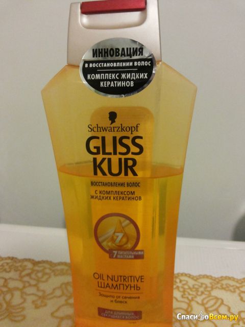 Шампунь Schwarzkopf Gliss kur "Восстановление волос " для длинных, секущихся волос