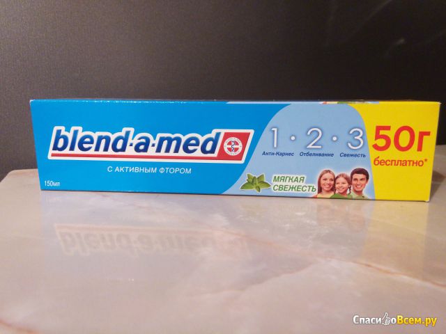 Зубная паста Blend-a med "Мягкая свежесть" с активным фтором