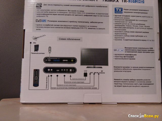 Цифровой эфирный приемник Т2 Trimax TR-2012HD