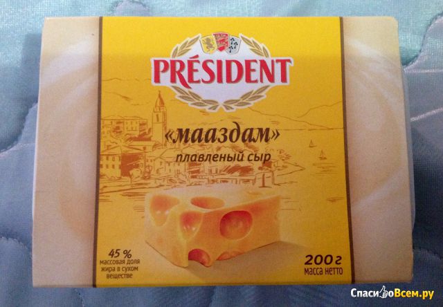 Плавленый сыр "Мааздам" President 45%