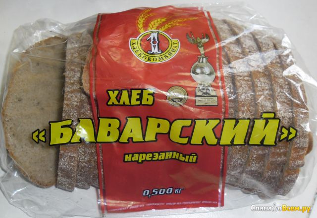 Хлеб Первый хлебокомбинат "Баварский" нарезанный