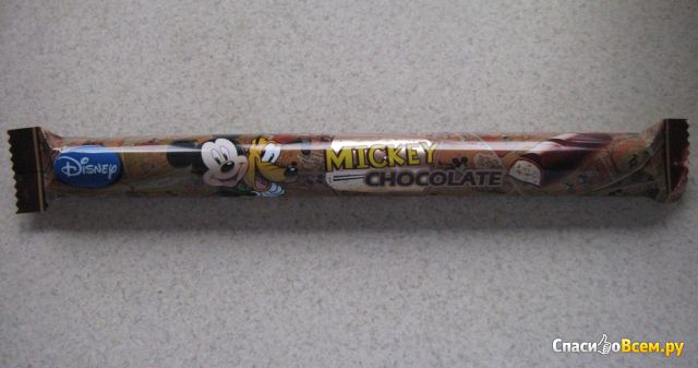 Шоколад LLC Malbi Foods Disney Mickey Chocolate молочный с молочной начинкой и бисквитом