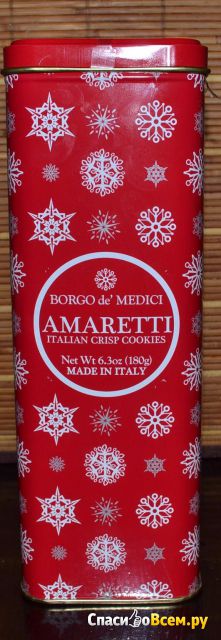 Итальянское хрустящее печенье Amaretti Borgo de' Medici