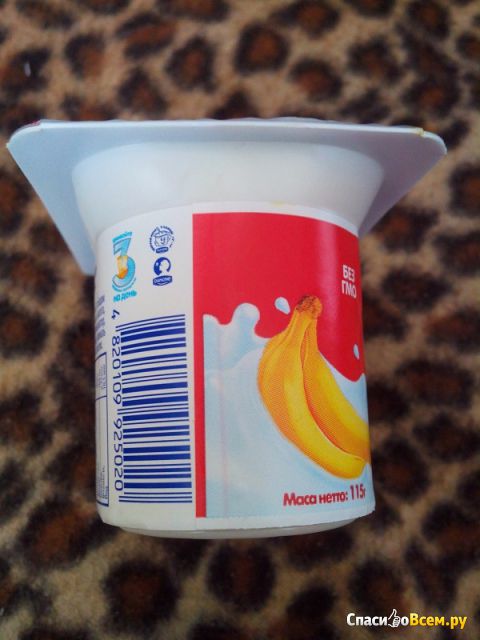 Йогурт Danone "Растишка" Банан 1.5%