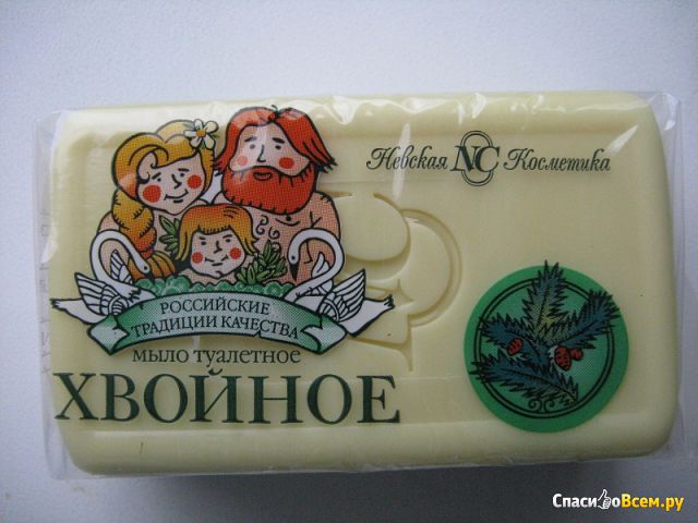 Мыло туалетное Невская косметика "Хвойное" Российские традиции качества