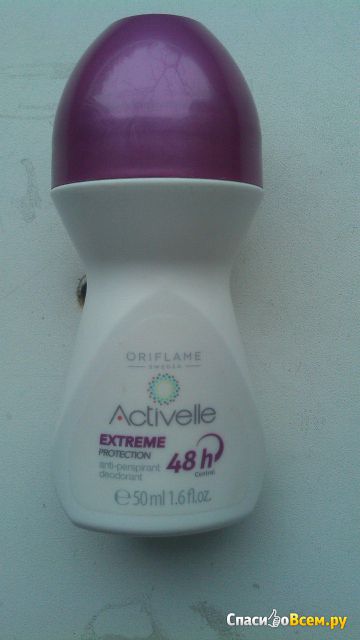 Шариковый дезодорант-антиперспирант Oriflame Activelle Extreme Protection "Экстремальная защита"