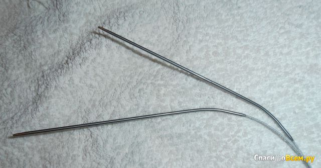 Круговые спицы для вязания на металлической леске "Gamma" арт. MKN 2 мм, 100 см