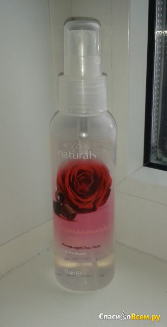 Лосьон-спрей для тела освежающий Avon "Романтичная роза и шоколад"