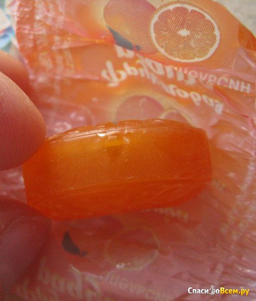 Конфеты карамель Konti "Фруктовая радуга" апельсин
