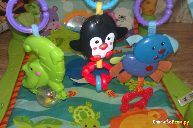 Музыкальный коврик Joy Toy "Умный малыш" дуга с подвесными игрушками